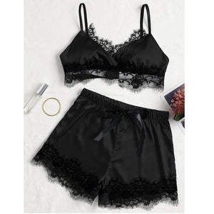 2PCS Set Sleepwear Babydoll Lingerie